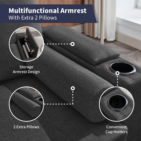 Mjkone Modern Velvet Upholstered sofa