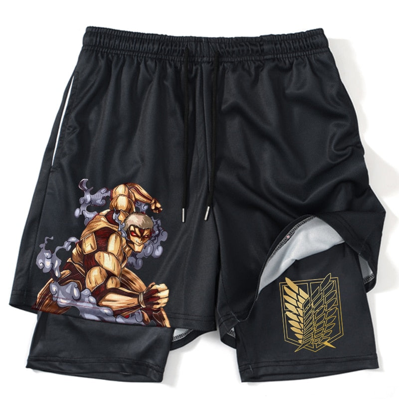 Attack on Titan Eren Performance Gym Shorts