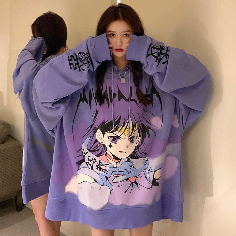 Japanese Kawaii Girl Oversized Sweater