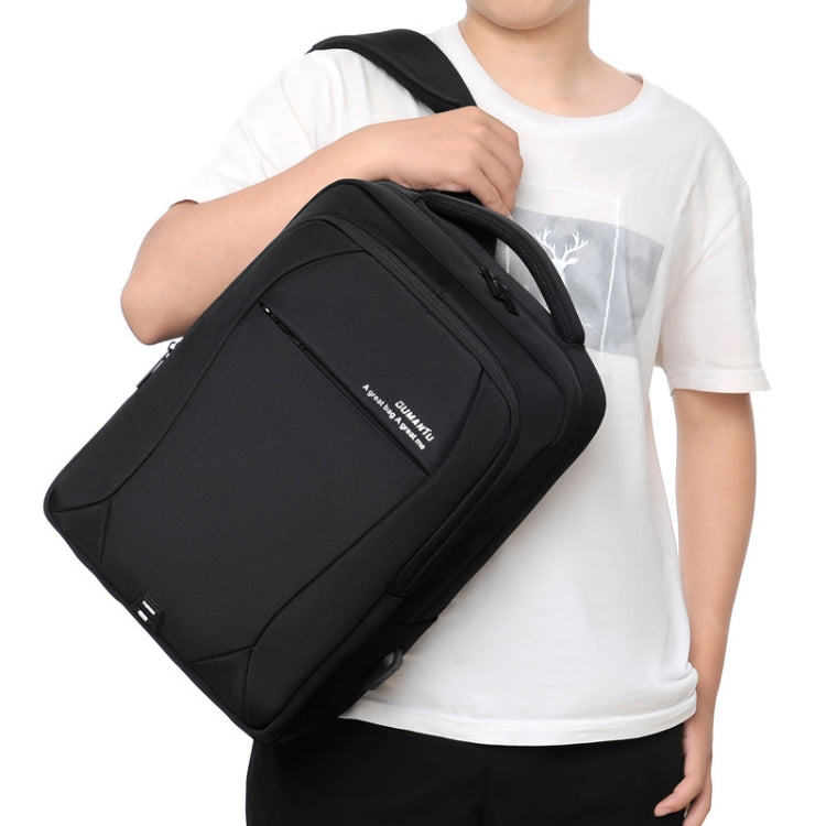 OUMANTU 2101-1 Large Capacity Backpack Waterproof Computer Bag, Color: Ant Cloth Gray