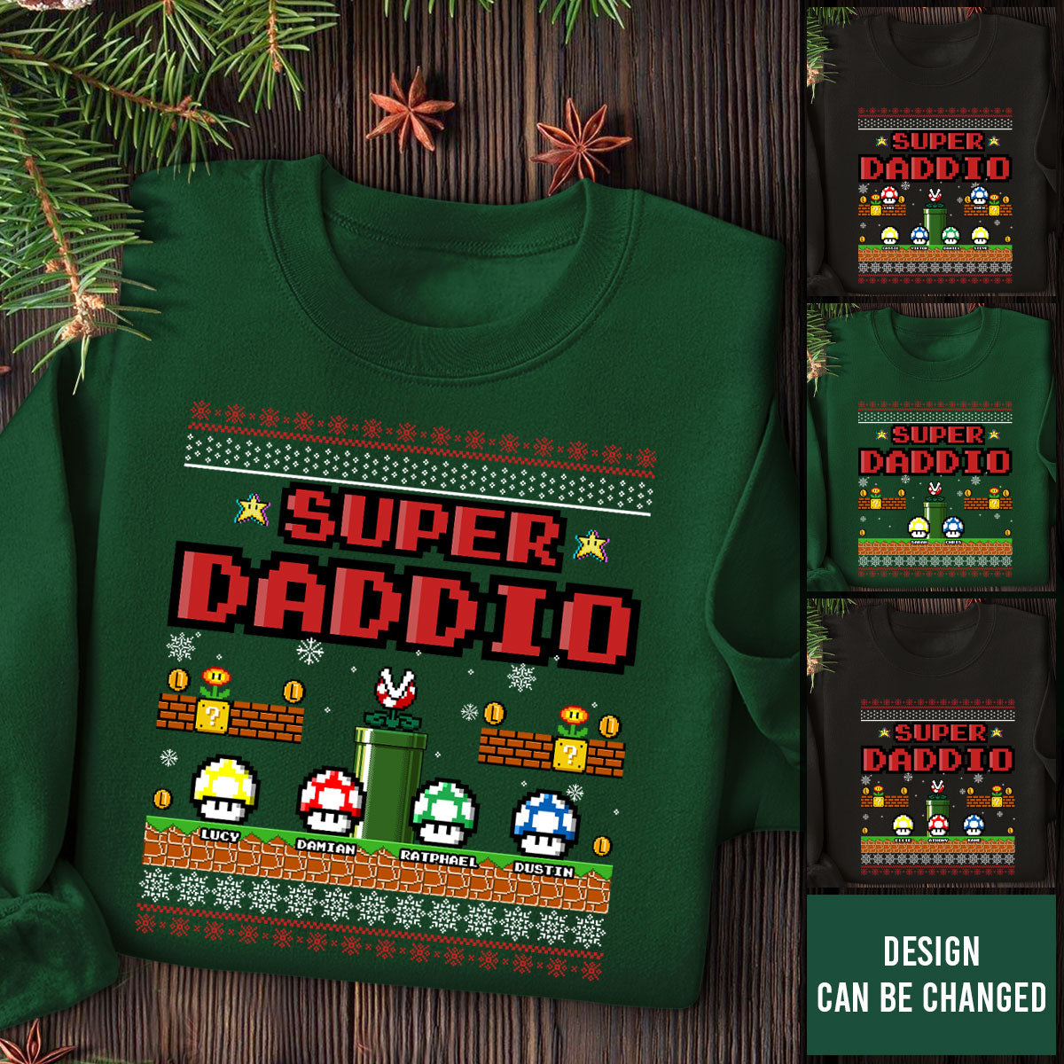 Super Daddio - Personalized Shirt - Christmas Gift For Father