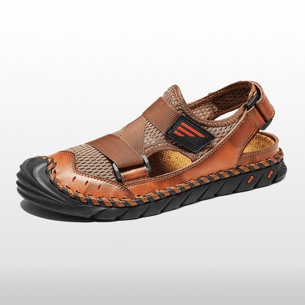 Men Leather Sports Waterproof Sandals