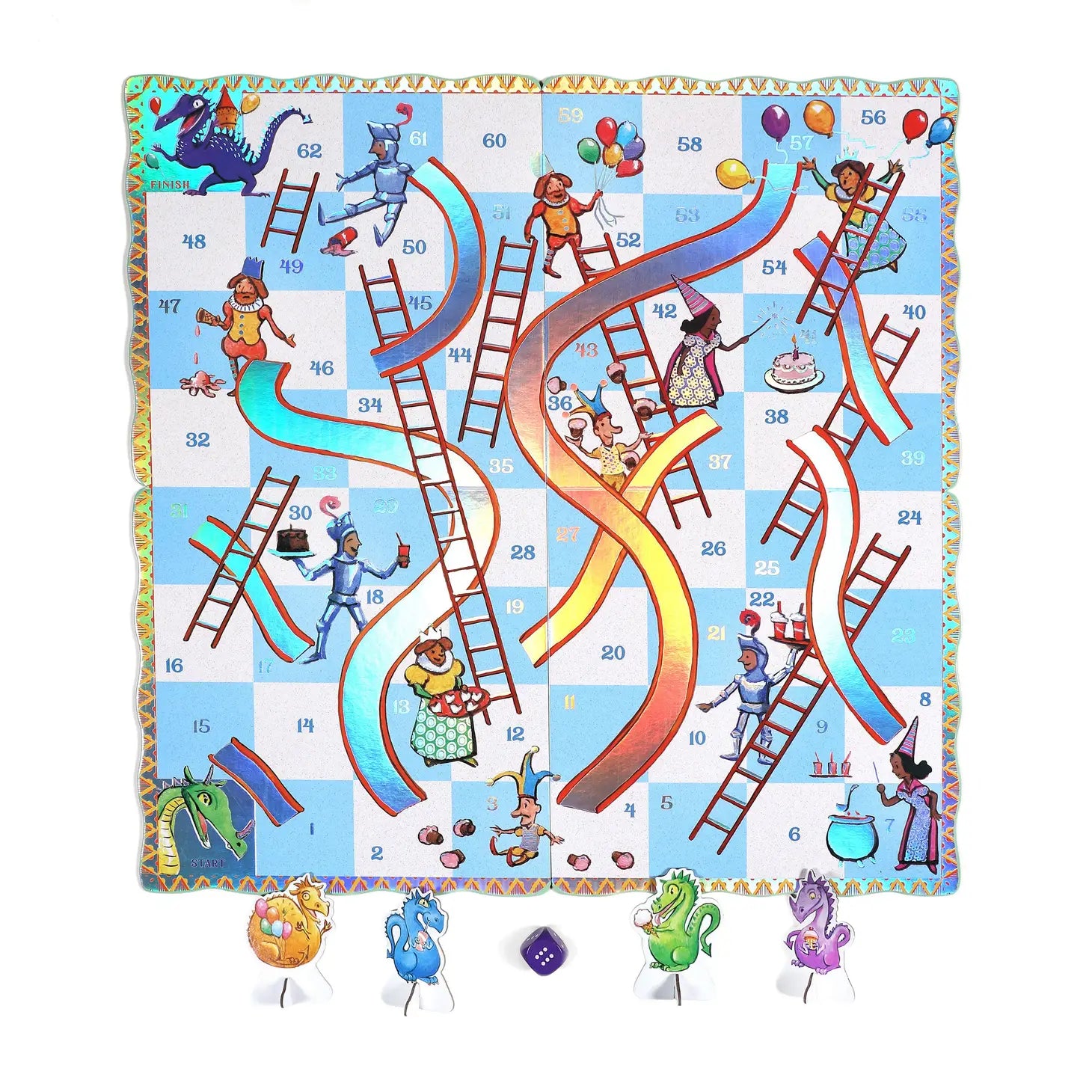 Dragon Slips and Ladders Board Game