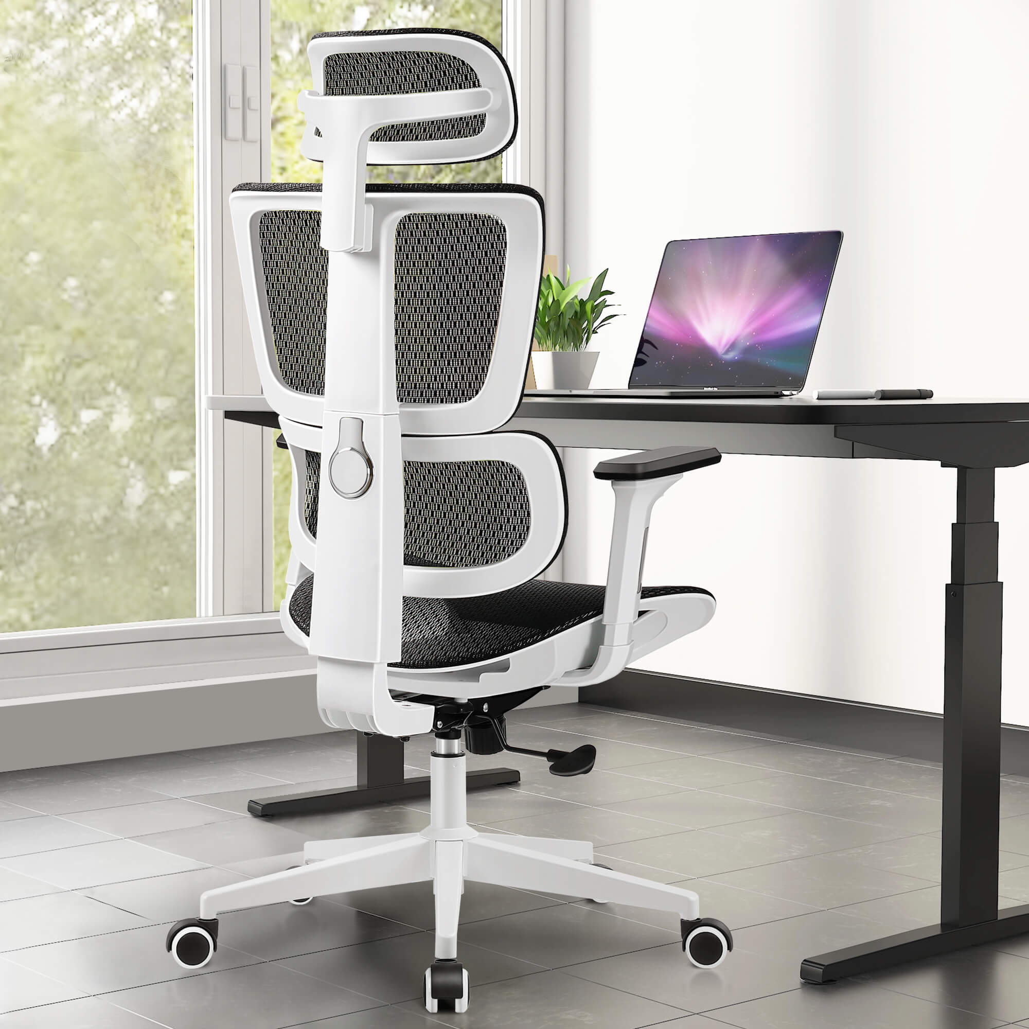 KERDOM Ergonomic Office Chair With 3D Adjustable Backrest