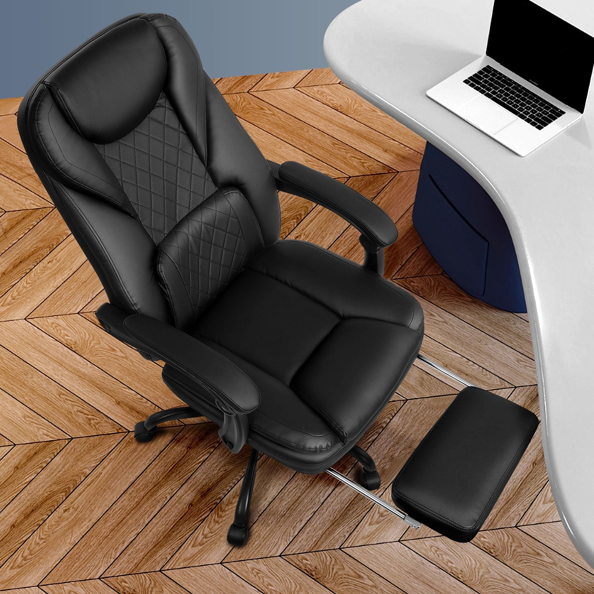 Big and Tall Executive Office Chair With Foot Rest