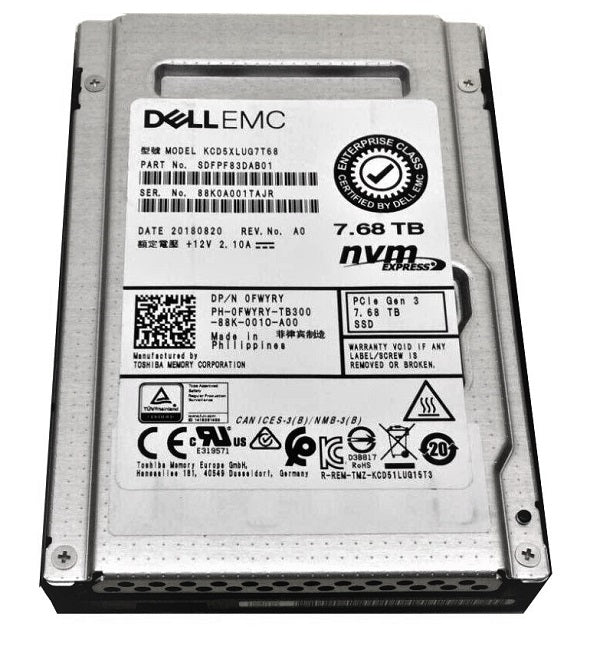 Kioxia KCD5XLUG7T68 Solid state drive 7.68TB Internal 2.5