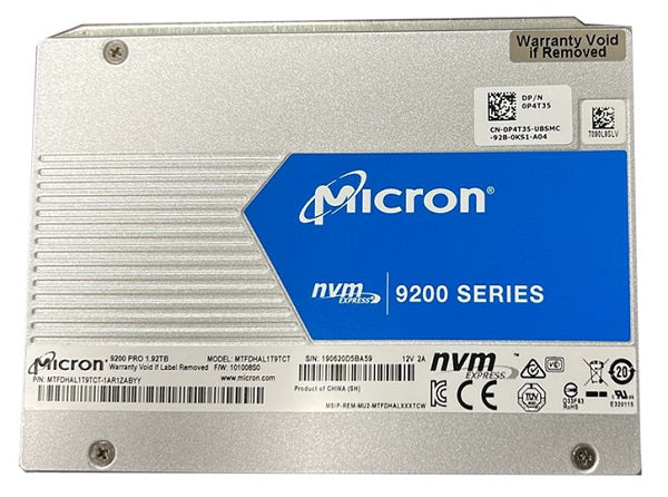 Micron 9200 PRO MTFDHAL1T9TCT-1AR1ZABYY Mixed Use Solid state drive 1.92TB Internal 2.5