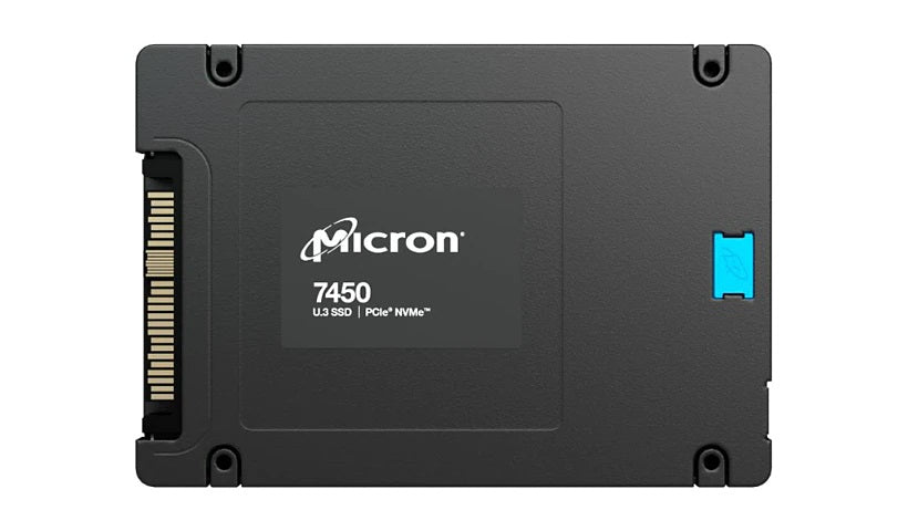 Micron 7450 Max MTFDKCC12T8TFS-1BC1ZABYY 12.8TB U.3 15mm 2.5-inch PCIe 4.0 (NVMe) Solid State Drive