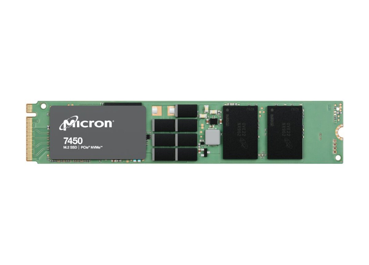 Micron 7450 Pro MTFDKBG3T8TFR-1BC1ZABYY 3.84TB M.2 (22X110) PCIe 4.0 (NVMe) Solid State Drive
