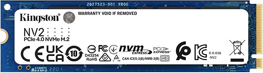 Kingston SNV2S/4000G 4TB M.2 2280 PCI Express 4.0 X4 NVMe Internal SSD