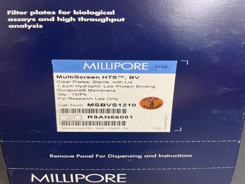 Millipore Filter Microplate 96 Well 1.2 um Indiv Sealed 8 Plates