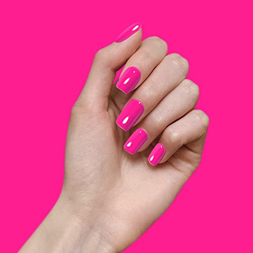 Vishine Nail Gel Polish, 15ml Soak Off Nail Gel Polish Nail Art Manicure Salon DIY at Home Long-lasting - Hot Pink 0.5 OZ
