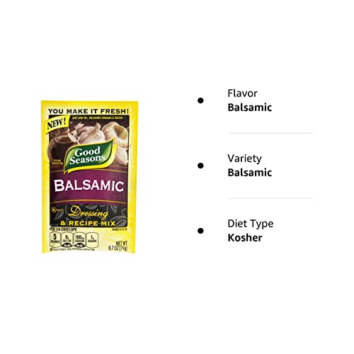 Good Seasons Balsamic Salad Dressing & Recipe Mix .7 oz (Pack of 6)