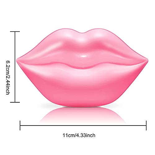 VEZE Lip Masks 20 Pcs, Mask for Dry Lip, Sheets, Collagen Skin Care, Crystal Pads Moisturizing, Anti-Wrinkle, Anti-Aging, Firms & Hydrates Lips, Sleep Pink Count (Pack of 1)