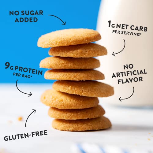 HighKey Gluten Free Vanilla Wafer Cookies - 3 Pack Low Carb Keto Snack Sugar Free Dessert Diabetic Snacks Healthy Diet Friendly Food Sweet for Adults Almond Flour Cookie Zero Sugar Added Protein Treat