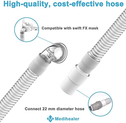 2 Packs Replacement Tube for Swift Fx, Avoid Leakage and No Noise, Only Short Tube for Swift Fx, Medihealer Supplies