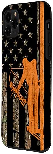 iPhone 11 Pro Max Bow Hunting Tree Stand Deer Hunter American Flag Camouflage Case
