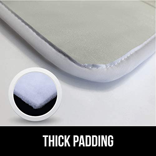 Gorilla Grip Ironing Pad, Magnetic Laundry Pad, Heat and Scorch Resistant, 28x24 Inch, Iron Board Mat for Table, Countertop, Washer, Dryer, Thick Durable Portable Pads Great for Travel, Blue Dots