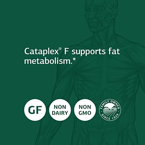 Standard Process Cataplex F - Whole Food Supplement, Metabolism, Skin Health and Hair Health with Vitamin B6, Flaxseed Oil - 60 Softgels