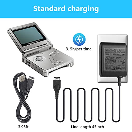 Charger for Gameboy Advance SP, AC Adapter for Nintendo DS Console, USB Power Cable for GBA SP Wall Travel Cord