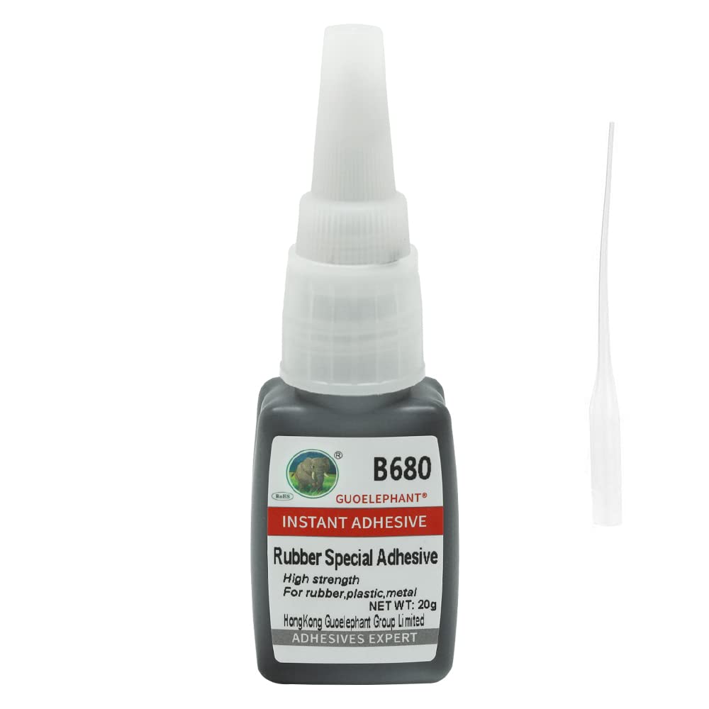 20g Rubber Glue, Rubber Adhesive, for bonding Rubber and Rubber, Rubber and Other Material. Instant Super Glue for Rubber, Tire, Boots, Belt, Foam Rubber, DIY Crafts, Rubber Edge, Rubber Tube