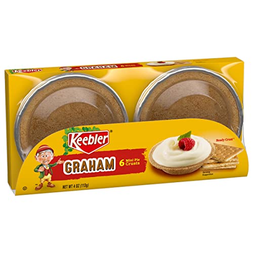 Keebler Ready Mini Pie Crusts, Graham Cracker, 4 Ounce (Pack of 6)