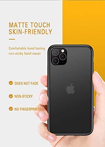 SUBESKING Compatible with iPhone 11 Matte Black Leopard Print Phone Case for Women Girls Teens,Clear Hard PC Cute Cheetah Pattern Design Silicone Soft TPU Bumper Slim Protective Cover 6.1 Inch