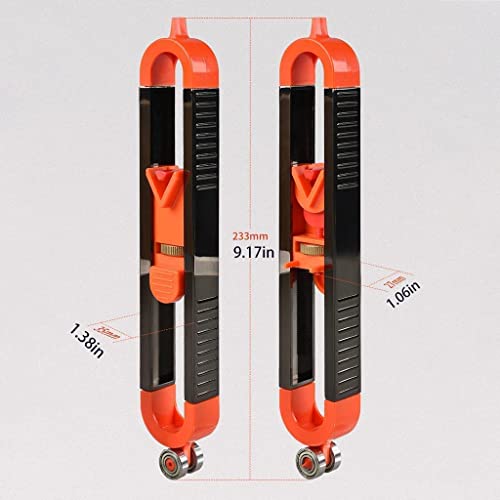 GOZWELL Precise Contour Scribe Tool with Lock for Pencil - Woodworking Edge Corner Measuring Profile Duplicator