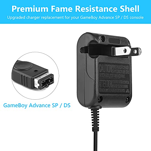 Charger for Gameboy Advance SP, AC Adapter for Nintendo DS Console, USB Power Cable for GBA SP Wall Travel Cord