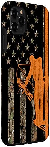iPhone 11 Pro Max Bow Hunting Tree Stand Deer Hunter American Flag Camouflage Case