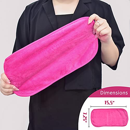 Makeup Remover Cloths 4 Count: Microfiber Reusable Fast Drying Washcloth, Face Towels for Women