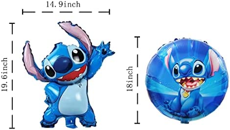 6Pcs Lilo and Stitch Balloons, Lilo and Stitch Party Decoration