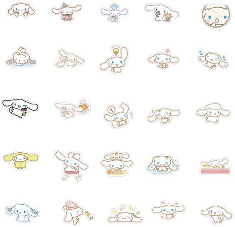 Cinnamoroll babyCinnamoroll Stickers| 50 Pcak | Vinyl Waterproof Stickers for Laptop,Bumper,Water Bottles,Computer,Phone,Hard hat,Car Stickers and Decals (Cinnamoroll)