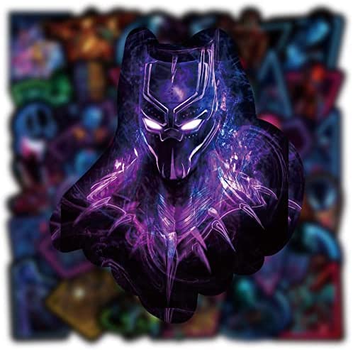 Laptop Skin Noctilucent Marvel Avengers Stickers Superhero-100Pcs Comic Dark Waterproof Graffiti Stickers Water Bottle Vinyl Sticker Decals to Teens Boys Girls Adults (Laptop Skin)