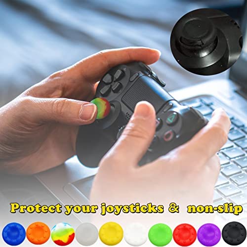 36pcs Joystick Grip for Ps5 Ps4 Controller, Silicone Thumb Grips Caps Cover Analog Stick for Playstation 5, Playstation 4 Controller, Xbox 360, Xbox One Controller (A)