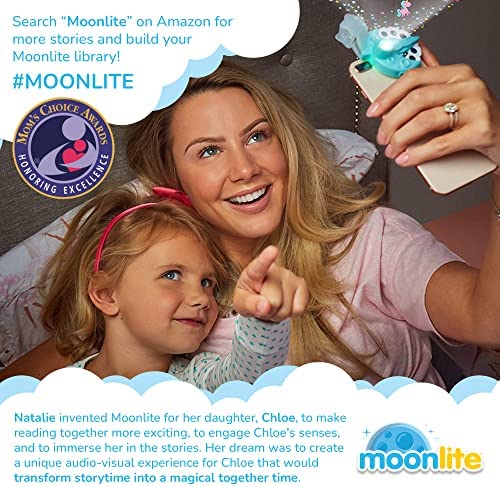 Moonlite Mini Projector with 5 Classic Disney Stories - A New Way to Read Stories Together - 5 Digital Stories with Light Projector - Dumbo, Pinocchio and More - Toys and Gifts for Kids Ages 1 and Up