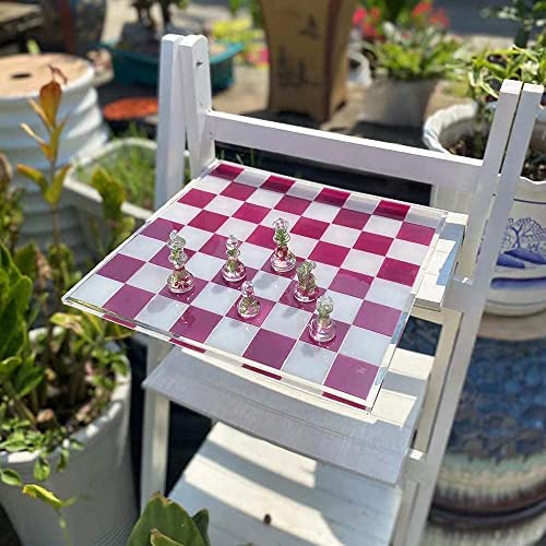 RESINWORLD 12 inches XL Large Checkers Chess Board Mold for Resin, Full Size 3D Silicone Chess Piece Mold for Epoxy Resin, Chess Resin Mold Set, Chess Board Game Mold