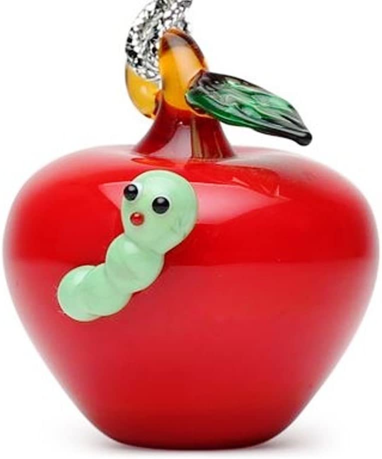 Dynasty Gallery Glassdelights Ornament or Figurine, Apple with Worm