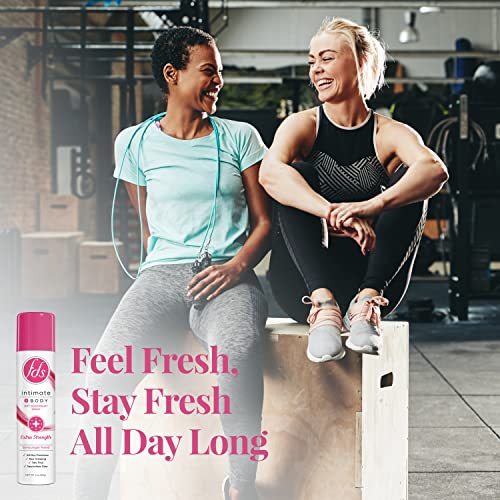 FDS Intimate Deodorant Spray, Extra Strength, 2 oz (Pack of 3) Feminine Spray for All Day Freshness & Odor Protection; pH-balanced, Talc-Free, Gynecologist Tested