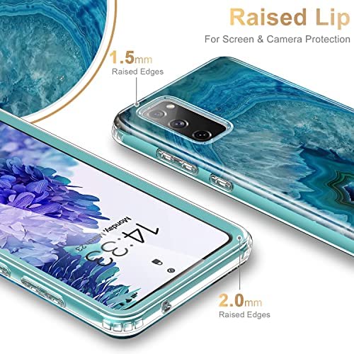 ESDOT Samsung Galaxy S20 FE Case with Built-in Screen Protector,Military Grade Rugged Cover with Fashionable Designs for Women Girls,Protective Phone Case for Galaxy S20 FE 6.5