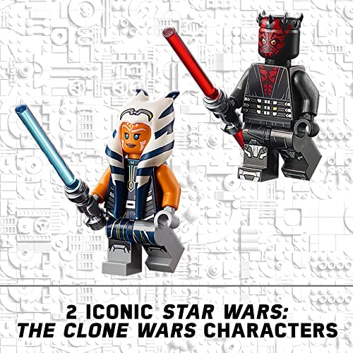 LEGO Star Wars: The Clone Wars Duel on Mandalore 75310 Awesome Toy Building Kit Featuring Ahsoka Tano and Darth Maul; New 2021 (147 Pieces)