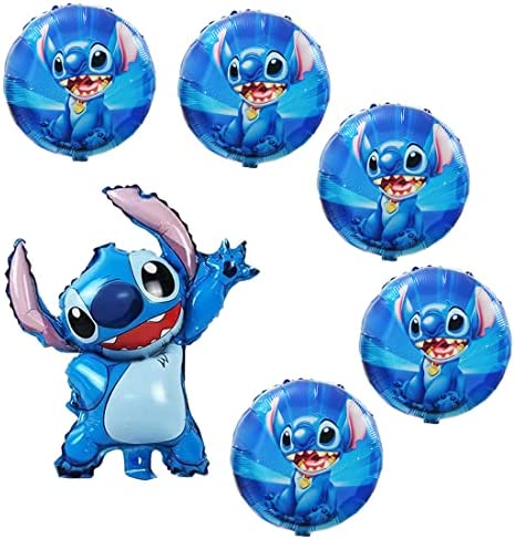 6Pcs Lilo and Stitch Balloons, Lilo and Stitch Party Decoration