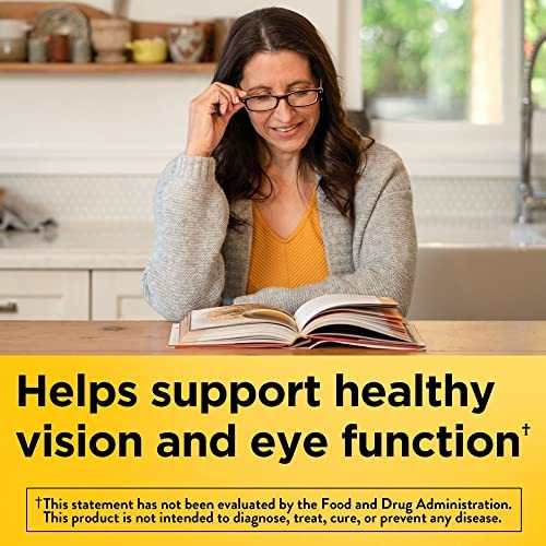 Nature Made Vision Based on the AREDS 2 Formula, Eye Vitamins with Lutein & Zeaxanthin, Vitamin C, Vitamin E, Zinc and Copper for Healthy Vision and Eye Function Support, 60 Softgels, 30 Day Supply