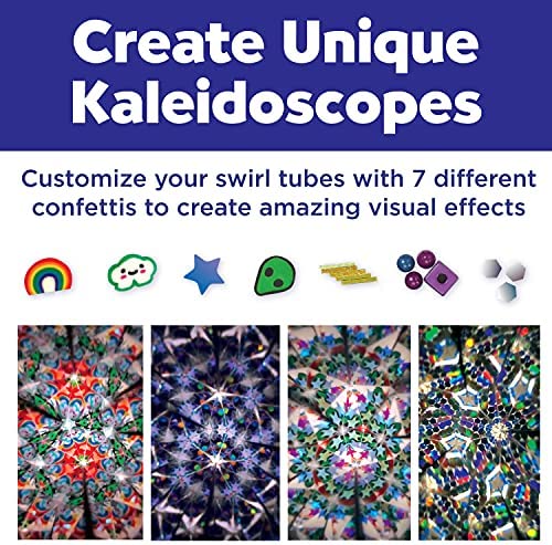 Creativity for Kids Magic Swirl Kaleidoscope Kit - Make Your Own Kaleidoscope for Kids, STEM Toys