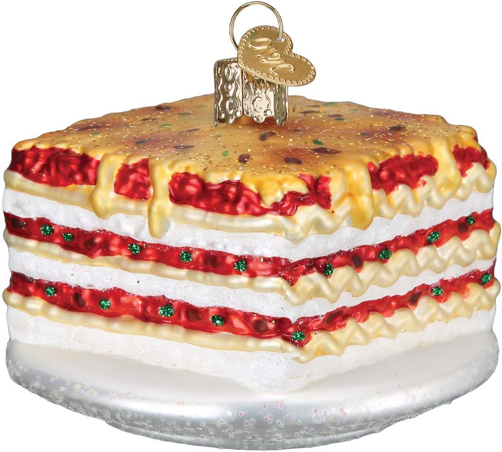 Old World Christmas Lasagna Glass Blown Ornaments for Christmas Tree