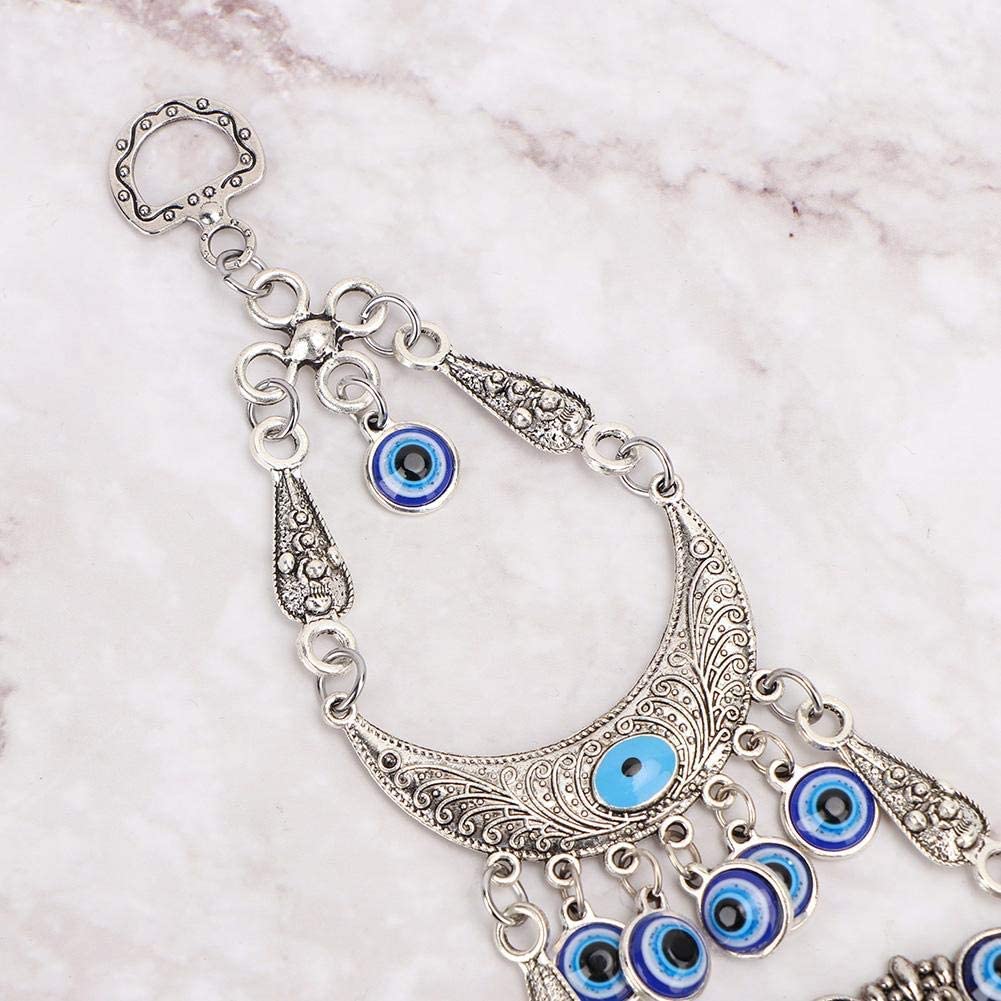 Blue Evil Eye, Turkish Blue Beads Amulet Delicate Blue Glass Ornament Home Protection Wall Hanging Decor Evil Eye Decor for Good Luck