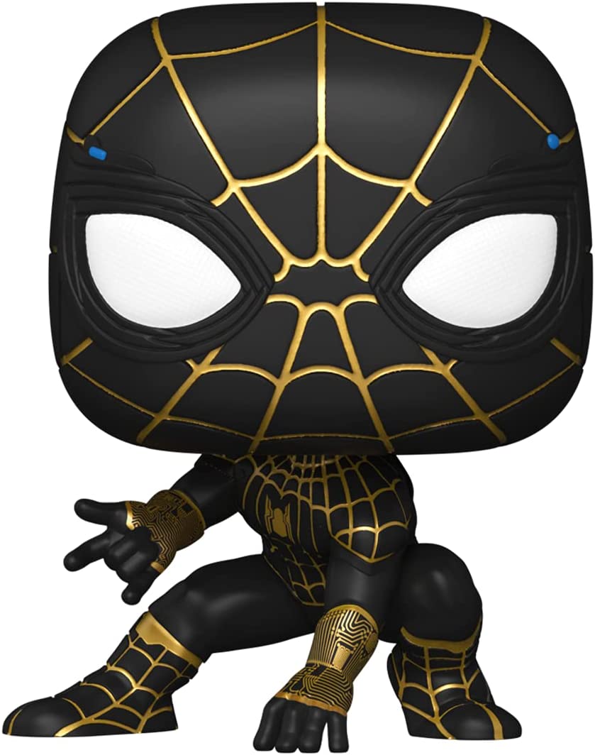 Funko POP Marvel: Spider-Man: No Way Home - Spider-Man in Black and Gold Suit, 3.75 inches, (56827)