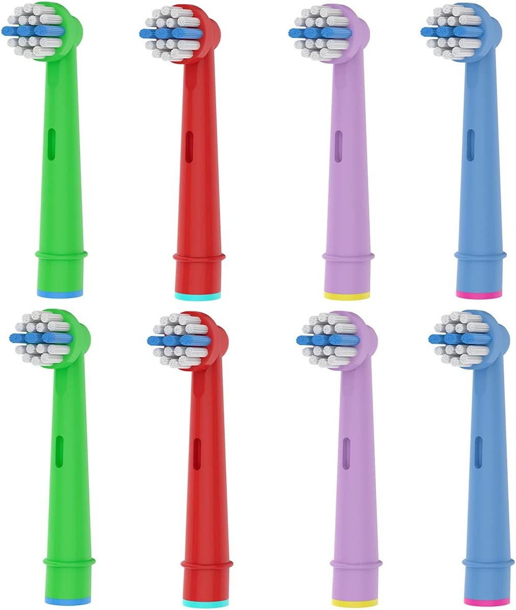 8pcs Toothbrush Replacement Heads Compatible with Oral B Electric Toothbrush for Kids