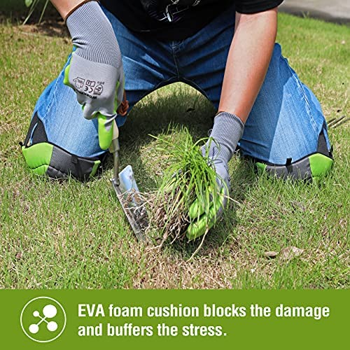 WORKPRO Garden Knee Pads, Flooring Kneepads with Foam Padding, Comfortable Kneeling Cushion for Gardening, House Cleaning, Construction Work, 7.87