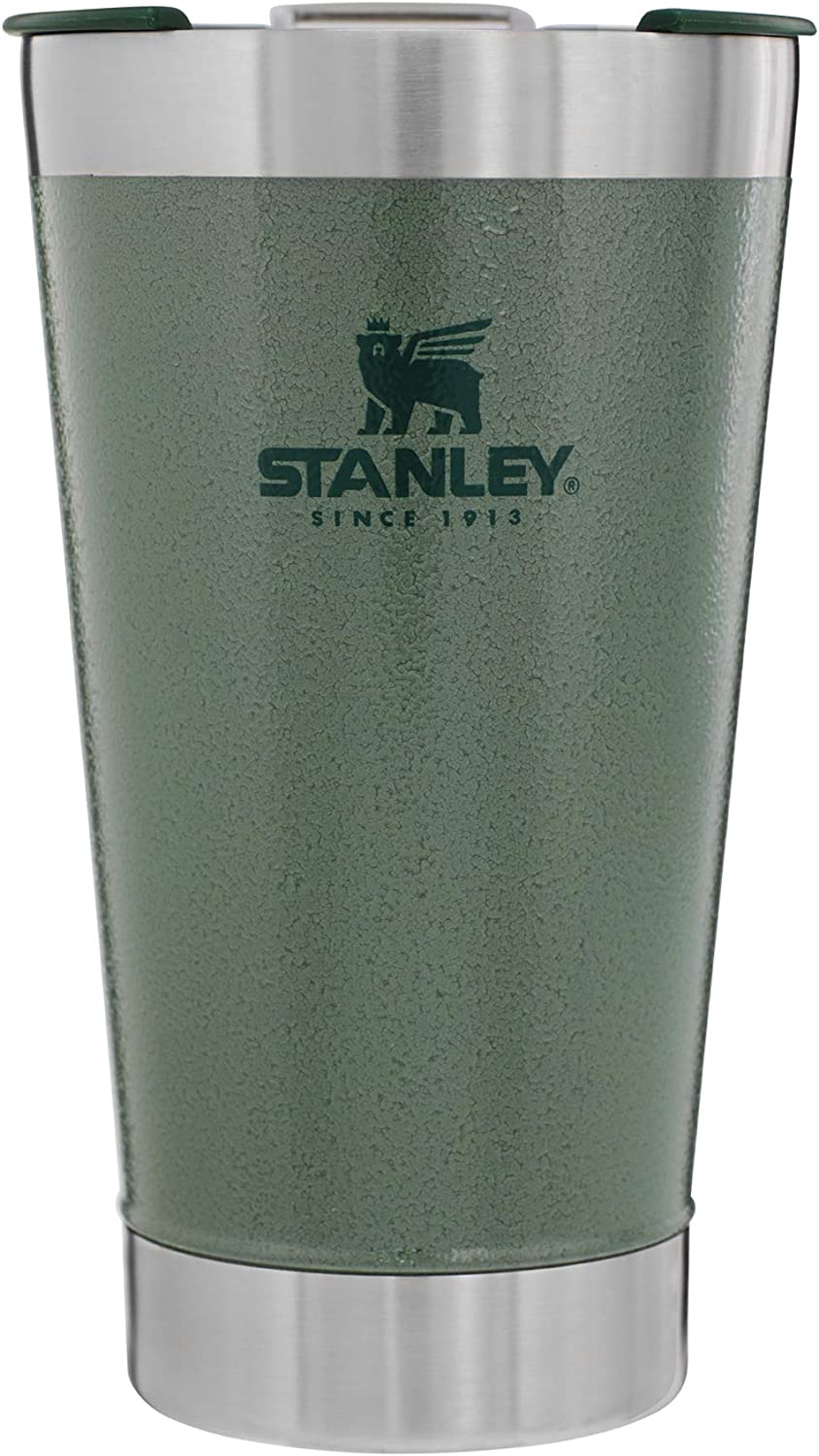 Stanley Classic Stay Chill Vacuum Insulated Pint Glass, 16oz, Hammertone Green